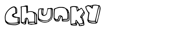 Chunky font preview